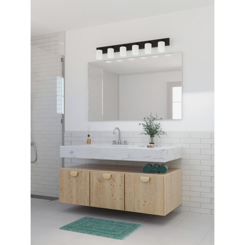 Baldassarre 6 - Light Dimmable Vanity Light, Matte Black