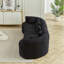 Canapé modulaire incurvé surdimensionné, canapé surdimensionné sans os moderne de 111,5 pouces avec 6 coussins et assise profonde, canapé en chenille de luxe en mousse à mémoire de forme à quatre places, noir-129424757-129424754-129424749