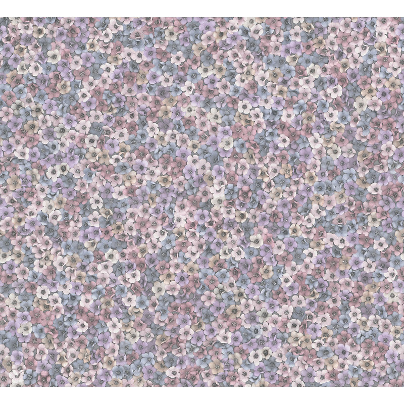 Galerie Fashion Icon Floral Wallpaper, Purple