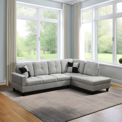 Milovanka 103.5'' Velvet Square Arms Sofa