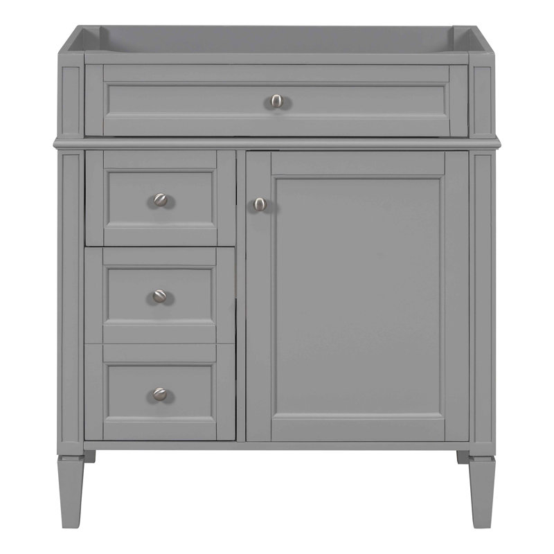 De salle de bain avec lavabo | Armoire de rangement moderne avec 2 tiroirs, tiroir basculant, évier simple (116 caractères)