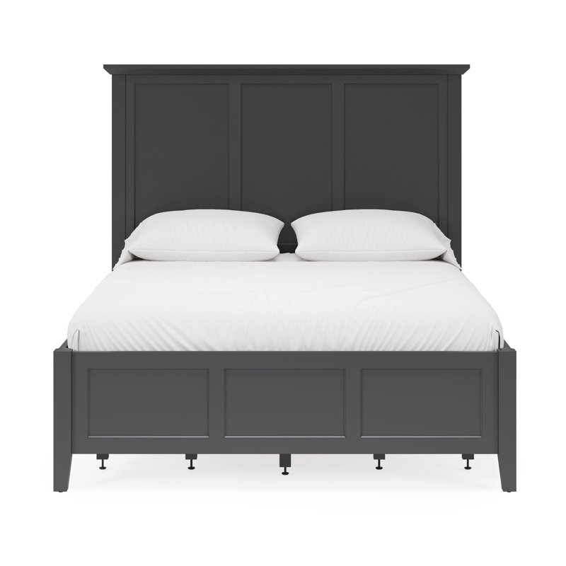 Renee Storage Platform Bed, King, Raven Black