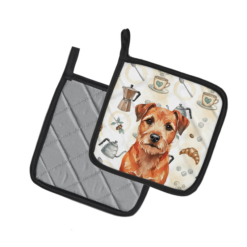 Paire de porte-cafetières Red Border Terrier