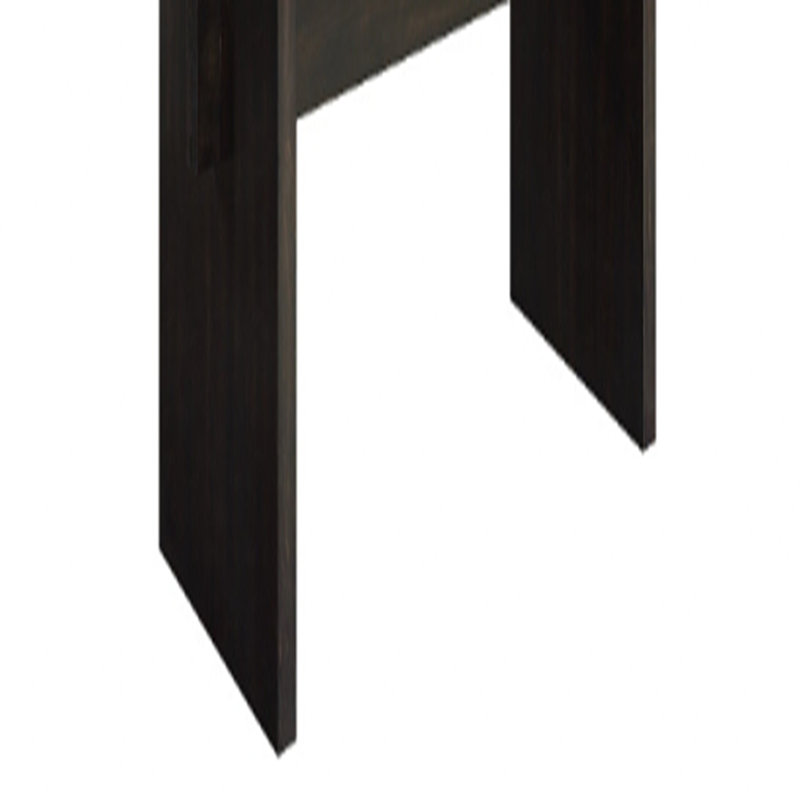 Gold & Rustic Espresso Finish Dining Table
