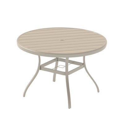 Table de salle à manger d'extérieur ronde pour 6-7 personnes