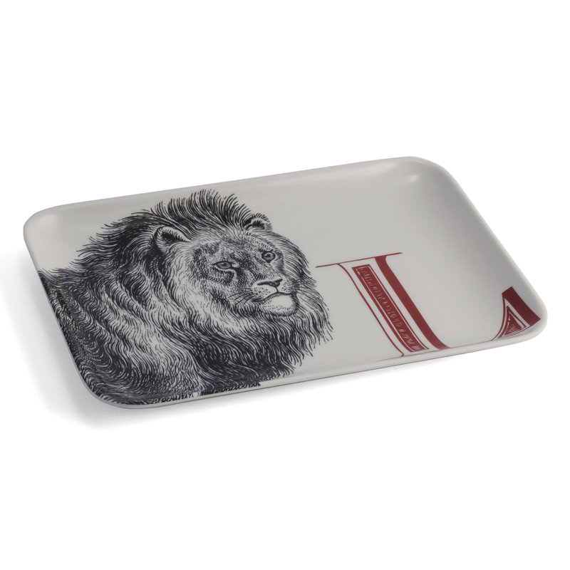 Plateau en mélamine à l’alphabet l lion Wunsch