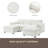 86.5'' Chenille Modular Sectional Sofa With Storage Pockets, 5 Seat U Shaped Couch Set With Pillows,Free Combination,Modern Cloud Sofa With 2 Movable Ottoman For Living Room,Apartment-945811914