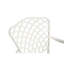 Ensemble bistro de patio 3 pièces en aluminium moulé - Table et chaises résistantes aux intempéries, coussin blanc pour des moments agréables à l'extérieur sous la rouille - Porche