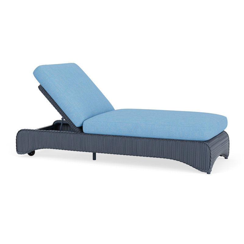 Loom Outdoor Chaise Lounge, Denim Blue, Deering Cadet