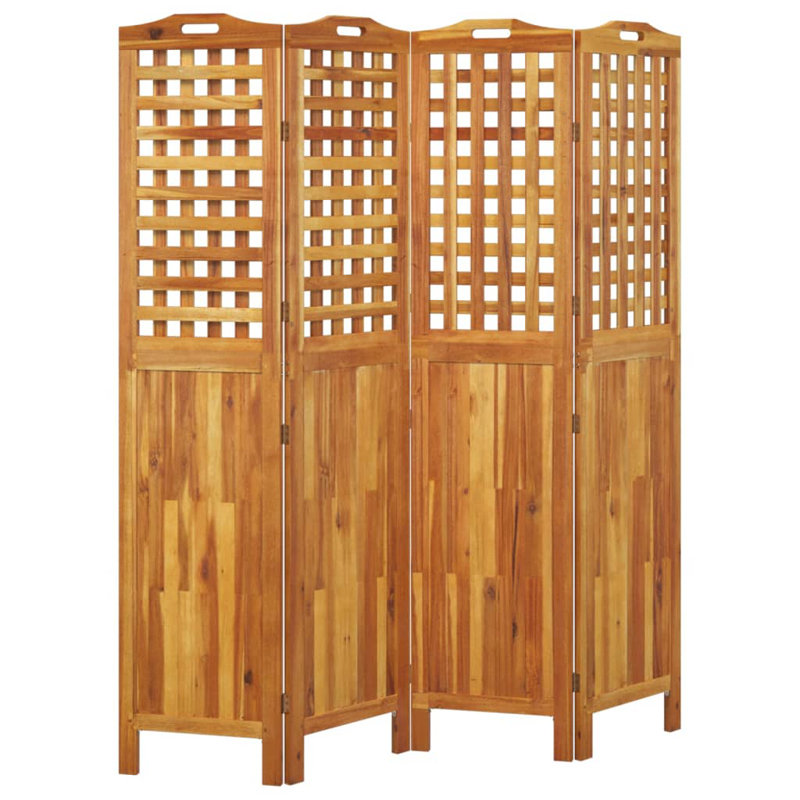 Ibarra Solid Wood Folding Room Divider, 4, 180cm H x 162cm W x 2cm D