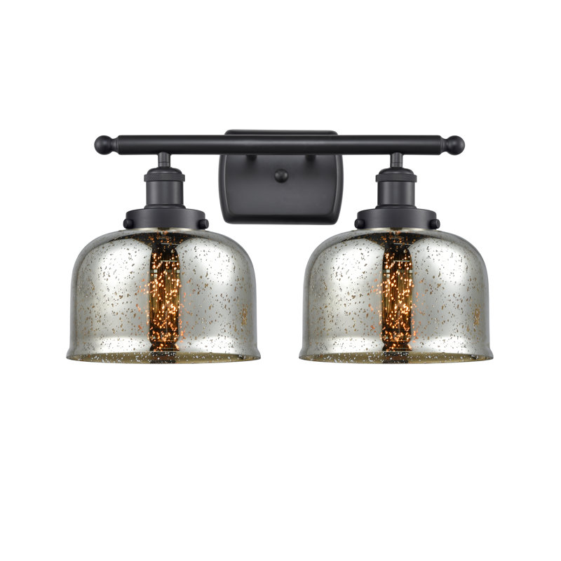 2 - Light Dimmable LED Bath Bar, Matte Black