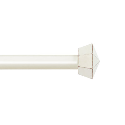 5/8" Single Curtain Rod With Chiodo Finials