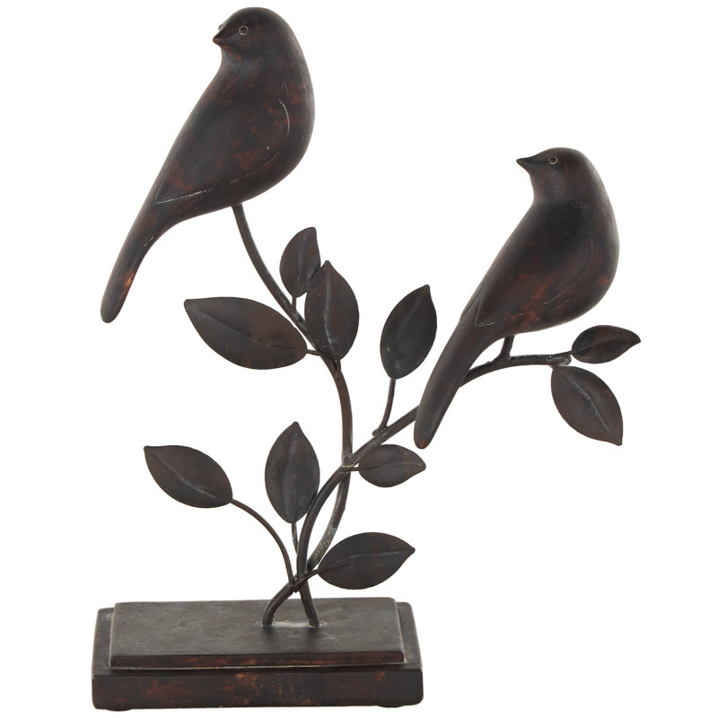 Sculpture Cole and Grey Polystone perchoir avec vignes