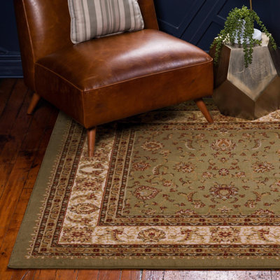 Niles Oriental Light Green Area Rug