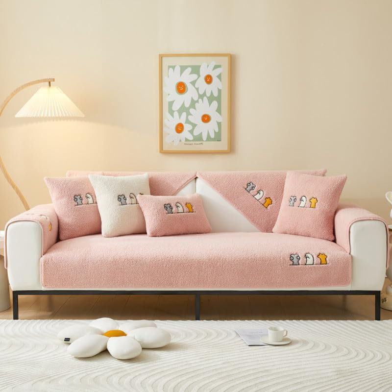 Alayaa Outdoor Patio Sofa Cover, Pink