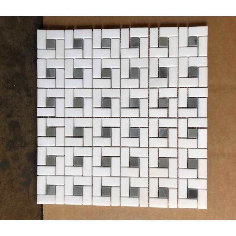 Marble Pinwheel Mosaic Wall & Floor Tile