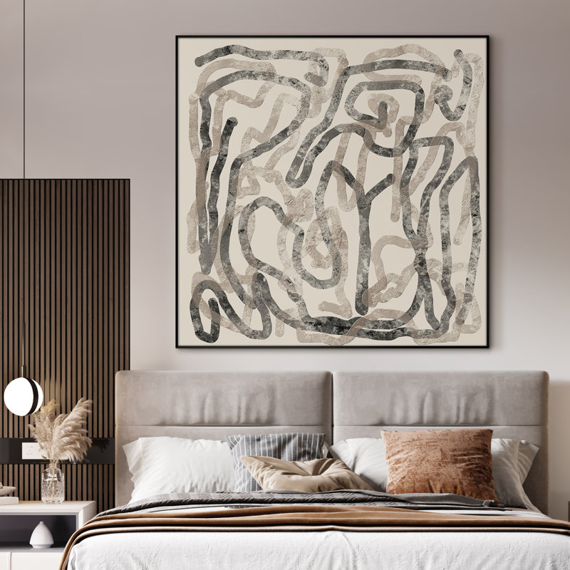 Effet - art mural encadré très grand - illustrations numériques (assemblage de cadre requis), H 60 po x l 60 po