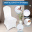 Dining Chair Slipcovers – White – Stretch Polyester & Spandex / Versatile For Dining, Party, Wedding, Banquet