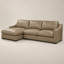 Ramba Classic Heirloom Quality LAF Chaise in Buttery Soft 100% Top Grain Leather, Made to Order-1853936103
