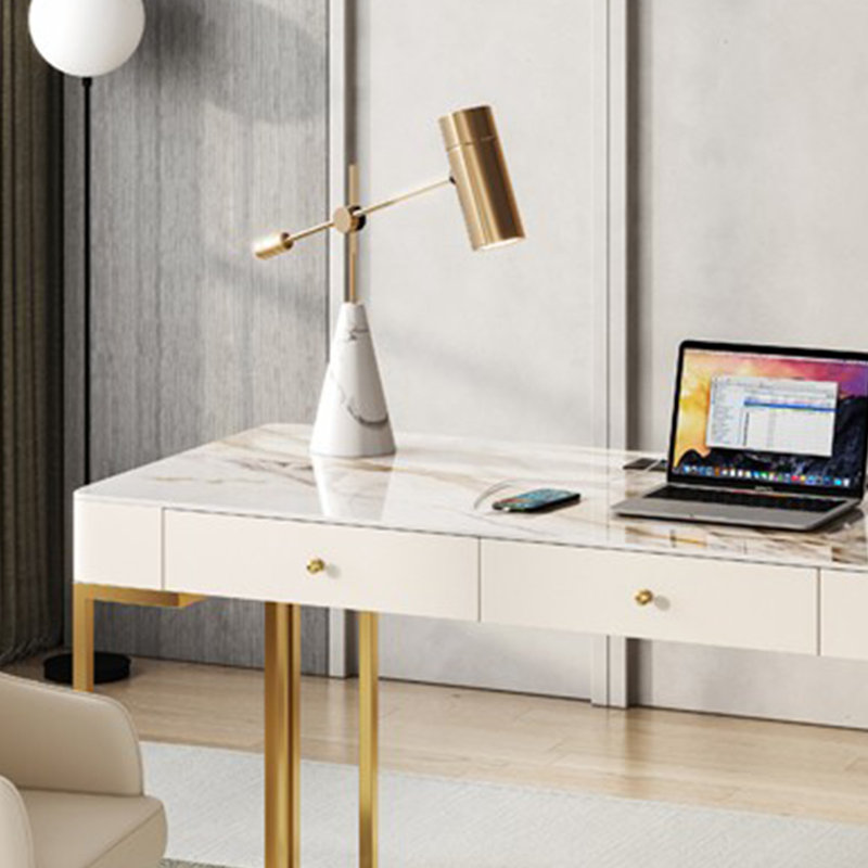 Bureau sophistiqué et raffiné, H 29,52 po x l 62,99 po x P 23,62 po