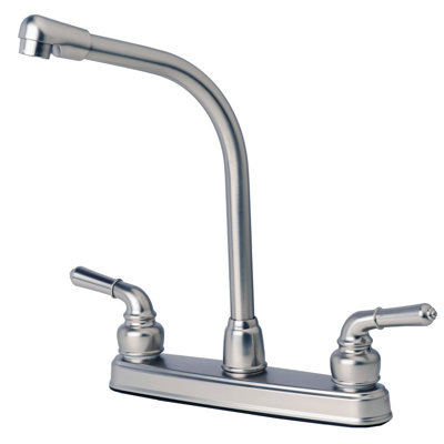 Laguna Brass Kitchen Faucet with Soap Dispenser