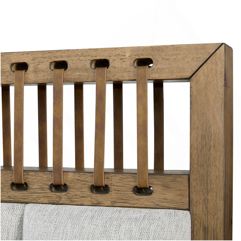 King Upholstered And Strap Panel Bed