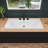 EAGO 19.13'' White Porcelain Rectangular Bathroom Sink with Overflow