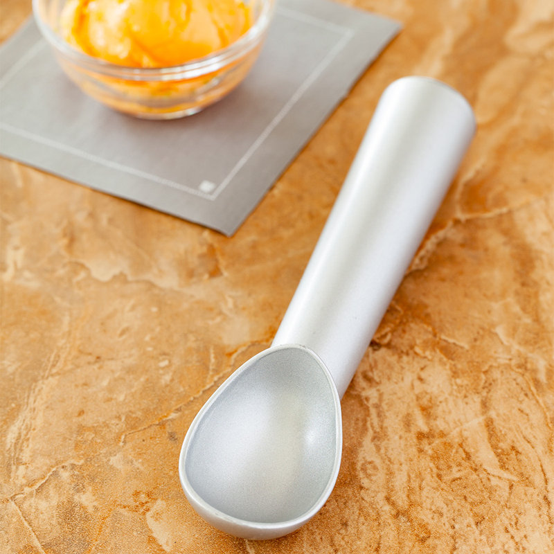 Cuillère à crème glacée en aluminium pour restaurant, Argent