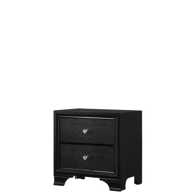 Table de chevet noire Micah