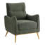 Fauteuil d'appoint à dossier haut de 28,9 po de largeur, fauteuil rembourré avec poche latérale, pieds en métal doré pour la chambre à coucher du salon-858918345-865518092