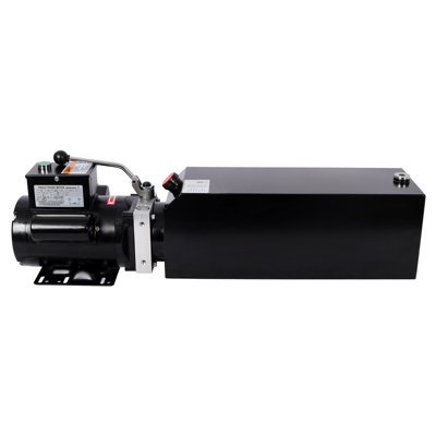 Heavy-Duty Hydraulic Power Unit for Car Lifts, AC 220V Single Acting System, 16 Quart Oil Reservoir, Steel Build for 2-Post/4-Post Lifts