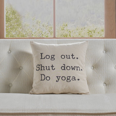 Yoga Cotton Pillow Cover