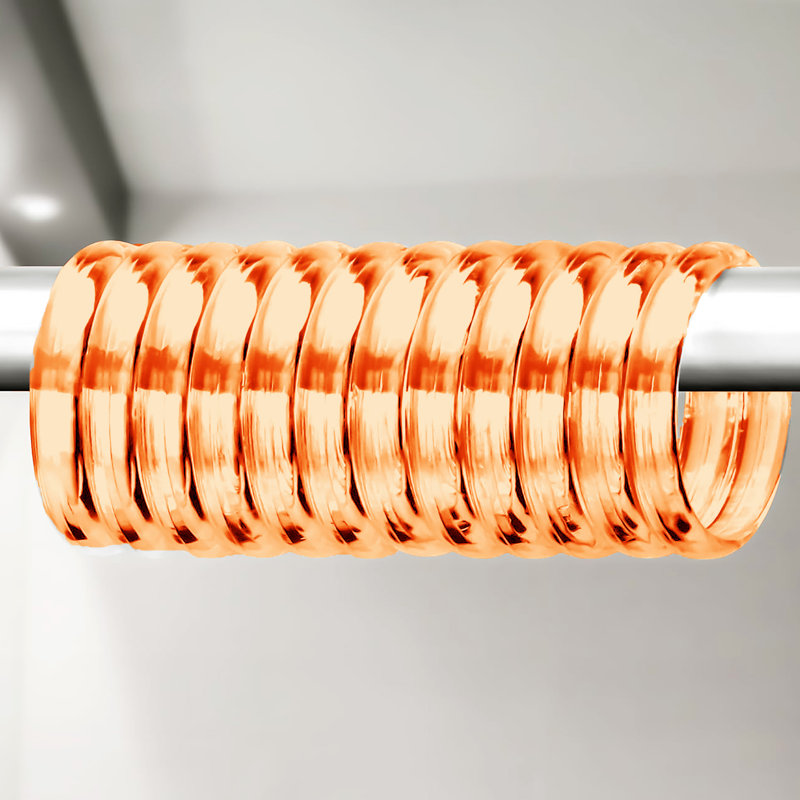 Crochet en plastique pour rideau de douche, Orange