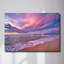 Coton, coucher de soleil, plage, verre trempé, art mural-1705029871