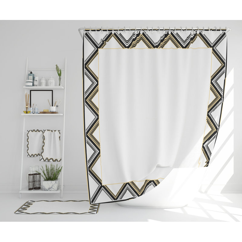 Nicoy Polyester Shower Curtain Set