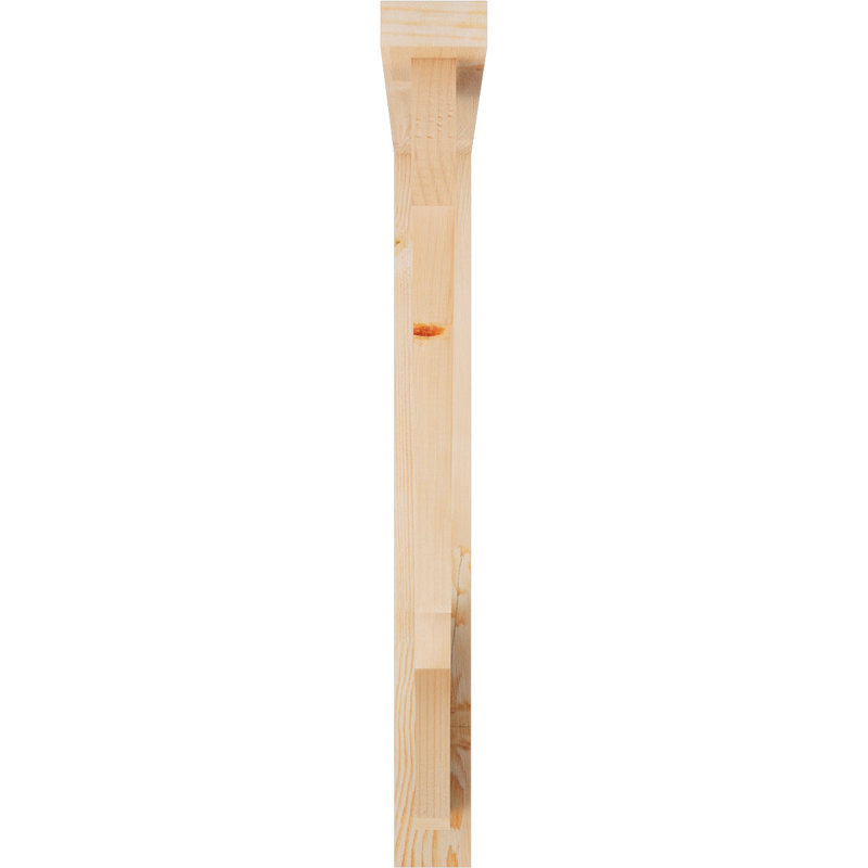 Support de bloc Balboa avec entretoise décalée, 34 x 34, Sapin Douglas de l 3 1/2 (lisse)