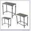 Ensemble de 3 tables gigognes Gilbert, supports à plantes polyvalents en métal pour une décoration intérieure compacte et élégante