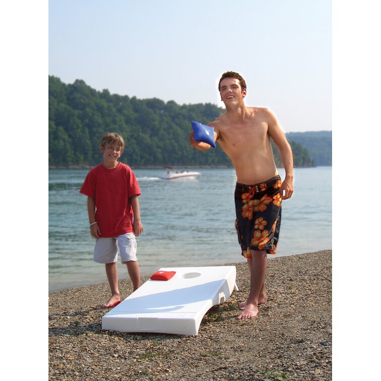 Reviews for Driveway Games All Weather Outdoor Corntoss Cornhole Bean Bag  Toss Game, White