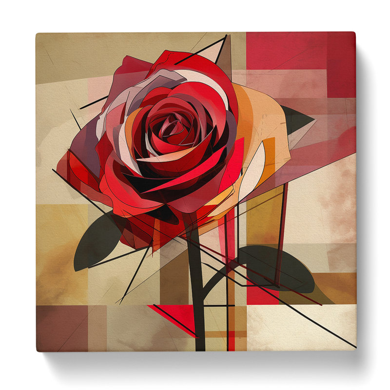 Rose Constructivism - No Frame Art Prints