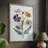 Pressed Flower Memories I Framed Print - Solid Wood-878141635