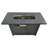 Modern Grey Steel Propane Fire Pit Table, 50000 Output, 8 Hours Burn, Push-Button Ignition, 42''W X 25''H Table With Lid, 42''W, Cover Included