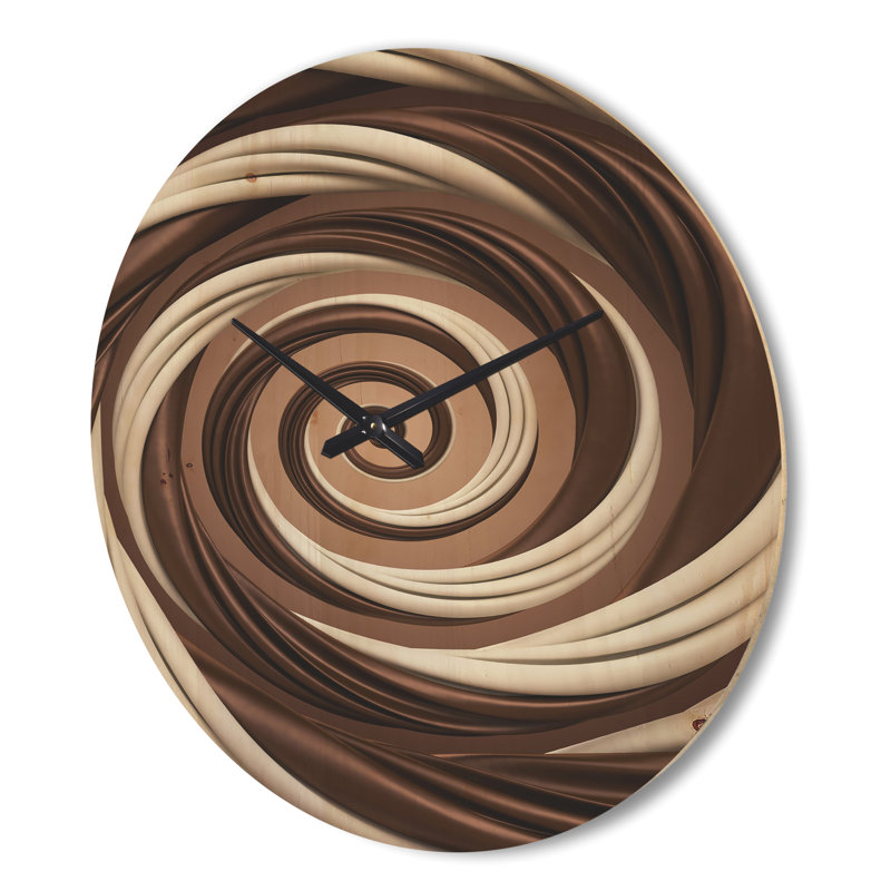 Horloge murale chocolat et bonbon au lait, Très grand