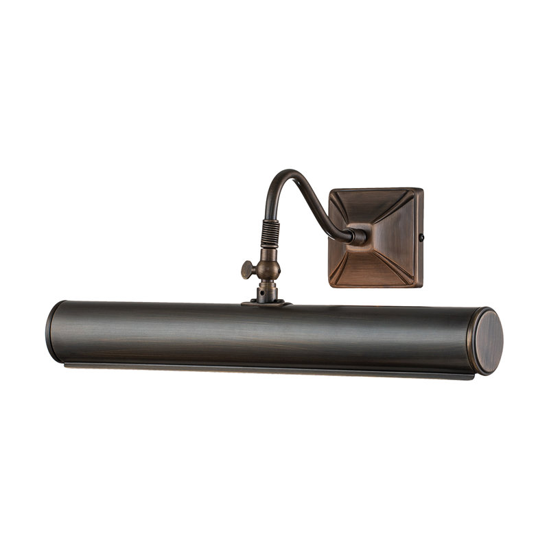 Leo Dimmable Wall Mount Picture Light, Dark Bronze, 5" H x 14" W x 14" D