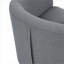 Fauteuil d'appoint en tonneau de polyester de 25,5 po de large et repose-pieds confortable pour adultes-249077060