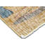 Tapis unique en laine noué à la main de style années 1960 de 4 pi 11 po x 8 pi 1 po jaune / rose / brun