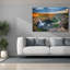 Toile épique Graffiti «Sunset At Palouse Falls» par Rick Berk, 60 po x 40 po