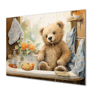 Bear Laundryroom Bubbles 3 - Laundry Metal Wall Art MT135081