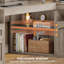 Bureau en L 63 po avec tiroirs, bureau d'ordinateur de coin Farmhouse-1264122154