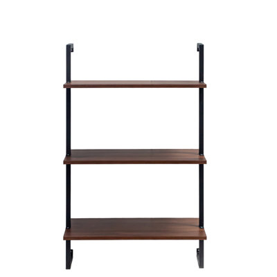 3 niveaux et 2 étagères de salle de bain murales multi-fonctionnelles robustes pour le garde-manger Garde-manger Espace de rangement en bois