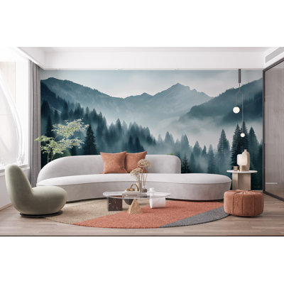 Mountain Foggy Wall Elements